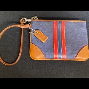 Denim Coach Wristlet